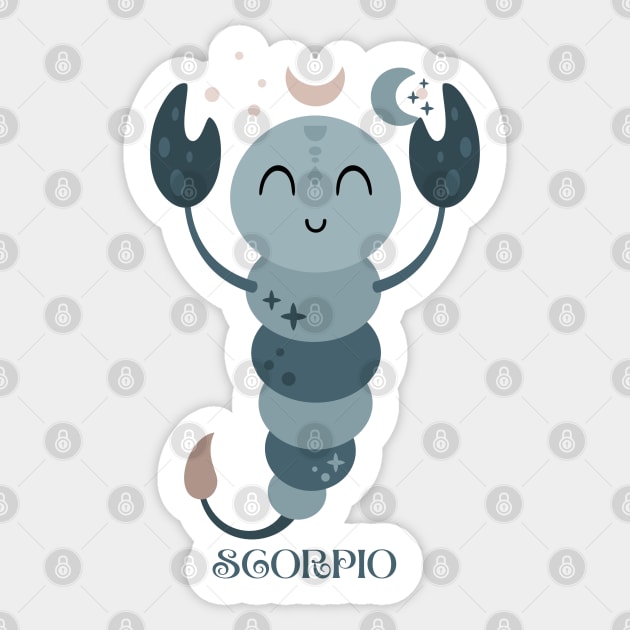 scorpio zodiac sign Sticker by katalinaziz